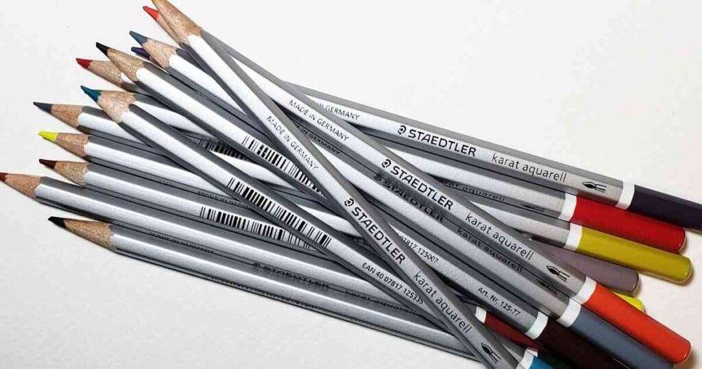 Three standard pencils