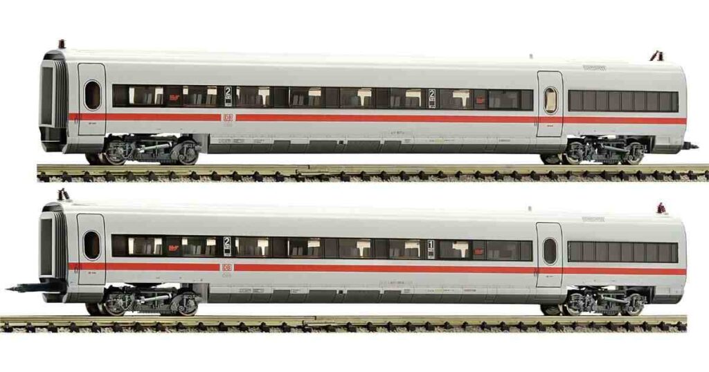 30 Passenger Trains Coaches in a Line 