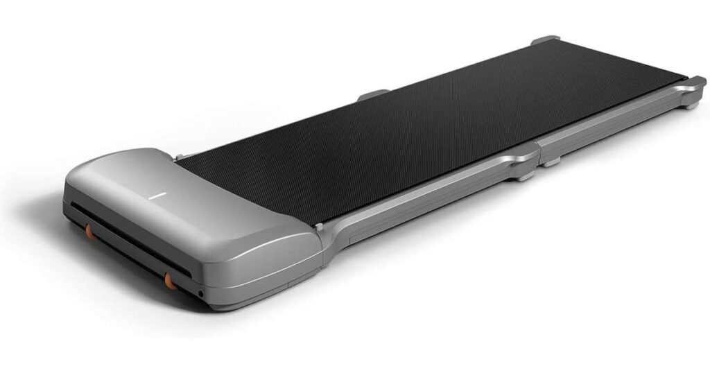 A folded treadmill