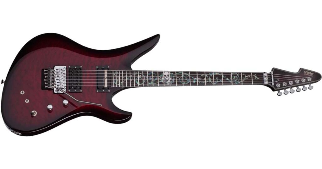 A standard guitar